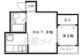 京都府京都市上京区西町（賃貸マンション1DK・1階・25.00㎡） その2