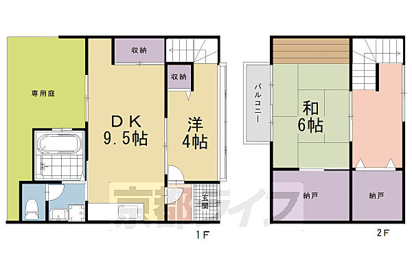 京都府京都市下京区木賊山町(賃貸テラスハウス2SLDK・--・66.18㎡)の写真 その2