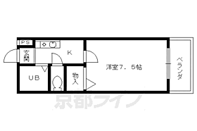 たんぽぽの家 106 ｜ 京都府京都市北区衣笠馬場町（賃貸マンション1K・1階・21.24㎡） その2