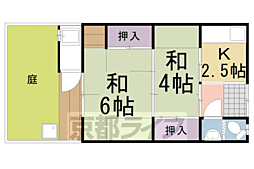 🉐敷金礼金0円！🉐桂池尻町平屋貸家