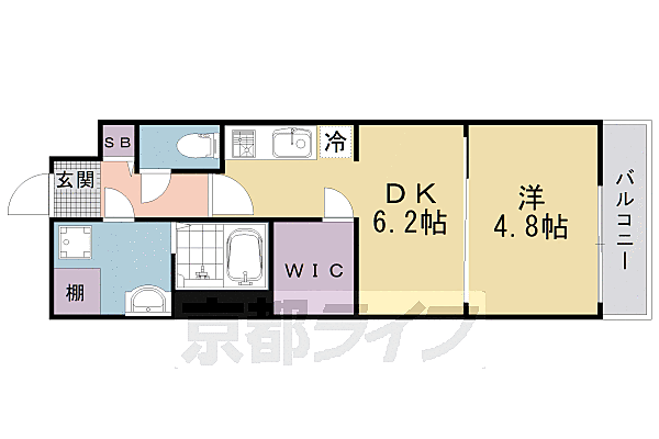 ファステート京都壬生フィエロ 103｜京都府京都市中京区壬生天池町(賃貸マンション1DK・1階・28.98㎡)の写真 その2