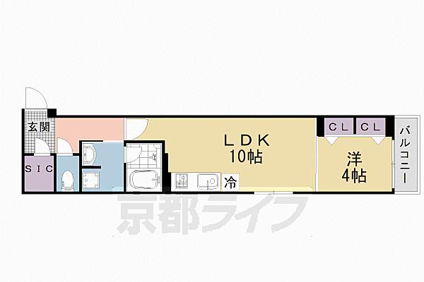 ベラジオ雅び北野白梅町 504｜京都府京都市上京区西町(賃貸マンション1LDK・5階・38.32㎡)の写真 その2