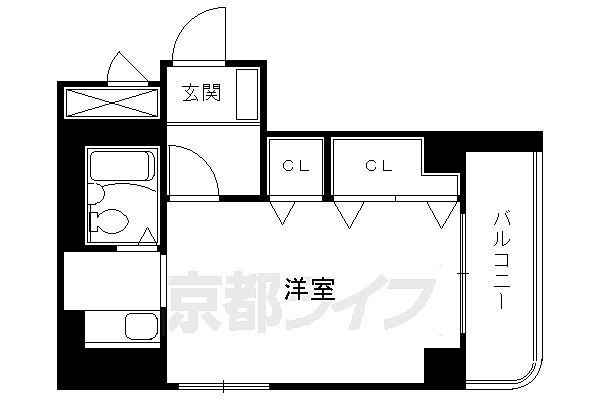 第2正美堂ビル 401｜京都府京都市中京区壬生坊城町(賃貸マンション1K・4階・26.38㎡)の写真 その2