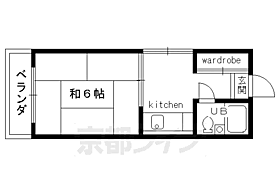 ラ・ファルド嵯峨 410 ｜ 京都府京都市右京区嵯峨釈迦堂門前瀬戸川町（賃貸マンション1K・4階・19.00㎡） その2