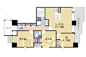 京都府京都市下京区西橋詰町（賃貸マンション3LDK・13階・63.73㎡） その2