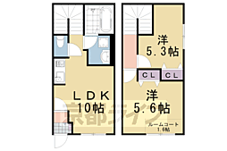 ハイム　ルーエ 1階2LDKの間取り