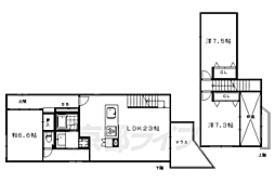 京都市営烏丸線 烏丸御池駅 徒歩4分の賃貸マンション 1階3LDKの間取り
