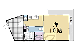 ドマーニ 1階1Kの間取り