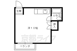 スチュディオ・エトレ88 2-B 2階ワンルームの間取り