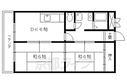 ニュー太田 2DKの間取図画像