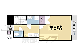 OHG長岡天神ビル 1Kの間取図画像