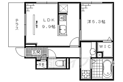 ウノアルボル 1LDKの間取図画像