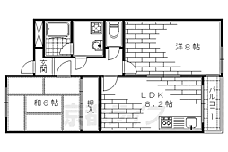 インレット 2LDKの間取図画像