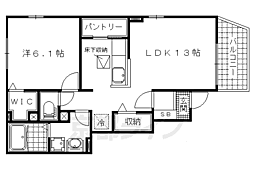 フォレスタ3 1LDKの間取図画像