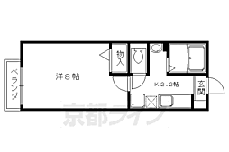 ヴィオレッタ 1Kの間取図画像