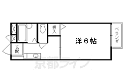 和泉ハイツ 1Kの間取図画像