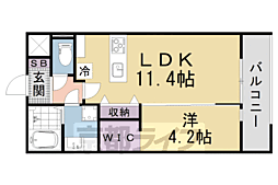 Cocowa Le Hal 1LDKの間取図画像
