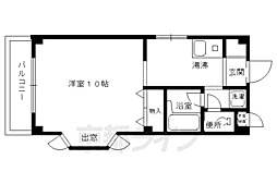 ドミール大久保 1Kの間取図画像