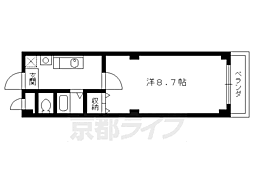 BonsoirLune 1Kの間取図画像