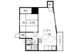 石川ビル 1LDKの間取図画像