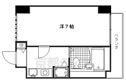 ジョイテル西院 1Kの間取図画像