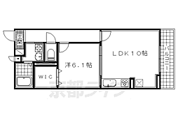 エリシオンレジデンス3 1LDKの間取図画像