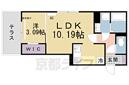 D-room松井山手南 1LDKの間取図画像