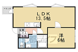 シャルム世光 1LDKの間取図画像