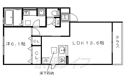 プレシャスファミリー北山 1LDKの間取図画像
