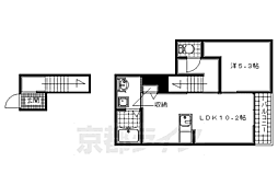ラ・フォート月夜田 1LDKの間取図画像