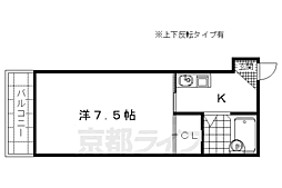 SSKハイツ 1Kの間取図画像
