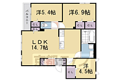 KIビレッジIII 3LDKの間取図画像