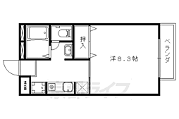 セントポーリア醍醐 1Kの間取図画像