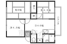 エステート玄琢 3DKの間取図画像