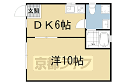 六反田ハイツ 1DKの間取図画像
