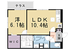 CASASERESA 1LDKの間取図画像