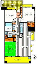 クリオ立川弐番館 3LDKの間取図画像