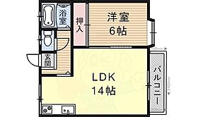 滋賀県大津市唐崎１丁目（賃貸アパート1LDK・1階・38.88㎡） その2