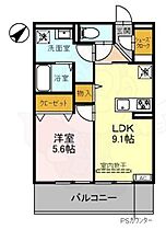 京都府京都市伏見区醍醐槇ノ内町（賃貸アパート1LDK・2階・40.08㎡） その2