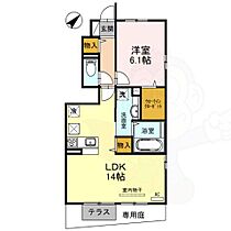 滋賀県大津市園山２丁目（賃貸アパート1LDK・1階・49.55㎡） その2