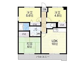 滋賀県大津市勧学２丁目（賃貸マンション3LDK・1階・58.32㎡） その2