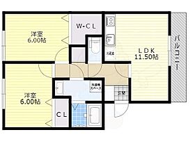 滋賀県大津市大萱７丁目（賃貸アパート2LDK・3階・58.18㎡） その2