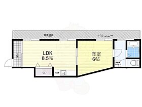 京都府京都市山科区御陵鴨戸町（賃貸マンション1LDK・1階・35.43㎡） その2