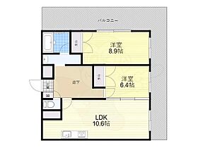 京都府京都市山科区音羽役出町（賃貸マンション2LDK・6階・59.07㎡） その2