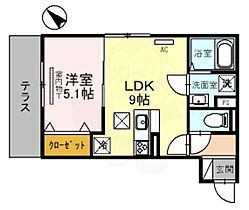 滋賀県大津市本堅田６丁目（賃貸アパート1LDK・1階・34.76㎡） その2