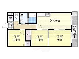 JR東海道・山陽本線 瀬田駅 徒歩10分の賃貸マンション 2階3DKの間取り