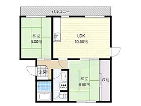 滋賀県大津市勧学１丁目（賃貸マンション2LDK・2階・50.04㎡） その2