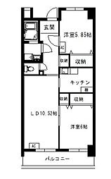 ファーストラック 2LDKの間取図画像