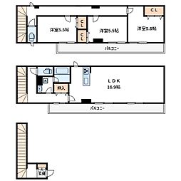 Joynous 3LDKの間取図画像