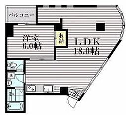 クリシェマンション 1LDKの間取図画像